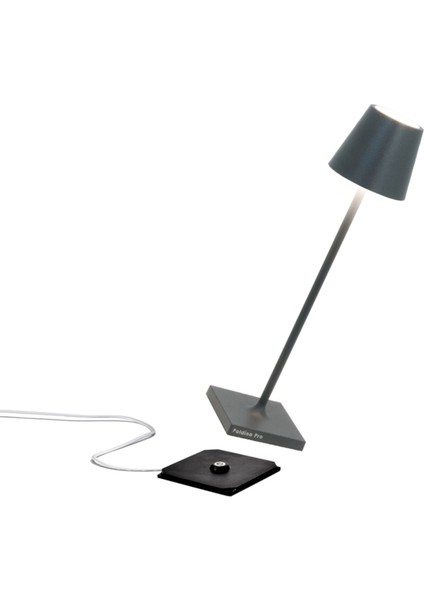 Poldina Koyu Gri Micro Şarjlı LED Masa Lambası fiyatları