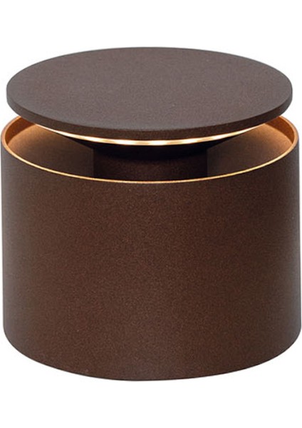 Kahverengi Push-Up Şarjlı LED Masa Lambası