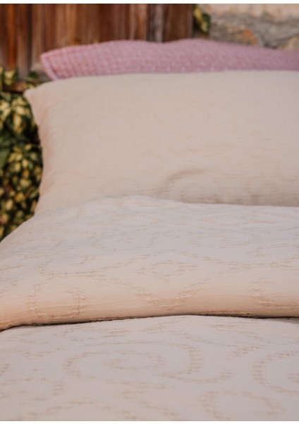 Damask Nougat %100 Pamuk Waffle Çift Kişilik Nevresim Kılıfı 200 x 220 cm indirimleri