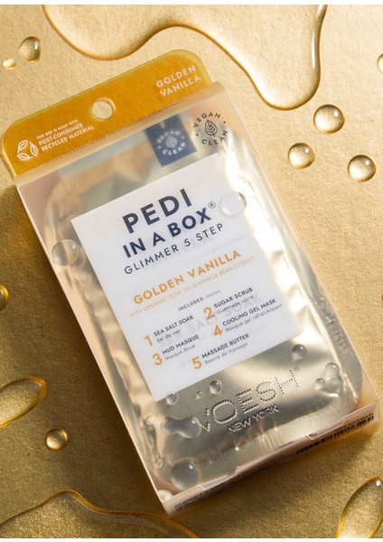 New York Pedi In A Box Glimmer Altın 5 Adımlı Pedikür Seti fiyatları