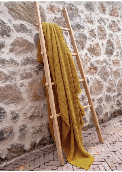 Cocoon Köri Pamuklu 4 Kat Müslin Tek Kişilik Throw Koltuk Şalı Battaniye 130 x 170 cm modelleri