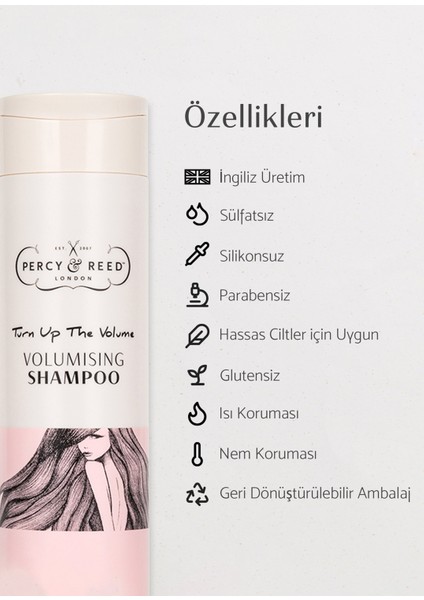Turn Up The Volume Hacimlendirici Sülfatsız Şampuan 250 ml modelleri