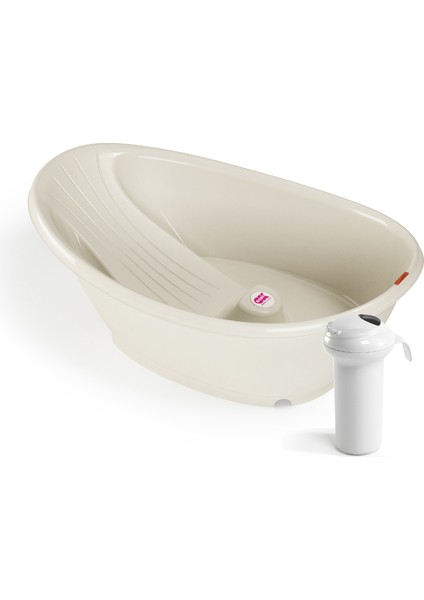 Bella Çift Yönlü 0-12 Ay Beyaz Banyo Küveti ve Splash Bebek Duşu