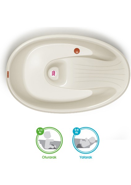 Bella Çift Yönlü 0-12 Ay Beyaz Banyo Küveti ve Splash Bebek Duşu modelleri