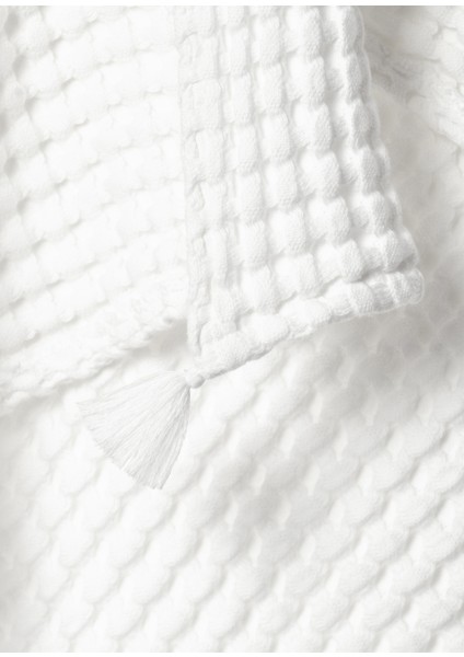 Beyaz %100 Pamuk Waffle Bebek Pike Örtü 90 x 120 cm fırsatları