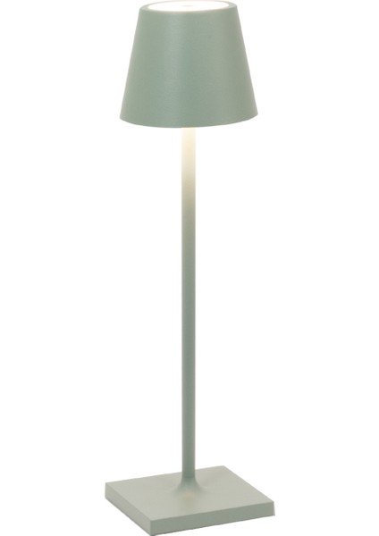 Poldina Açık Yeşil Micro Şarjlı LED Masa Lambası