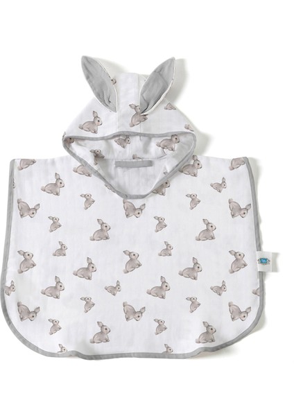 %100 Pamuk Iconique Lapin Müslin Bebek Panço Bornoz