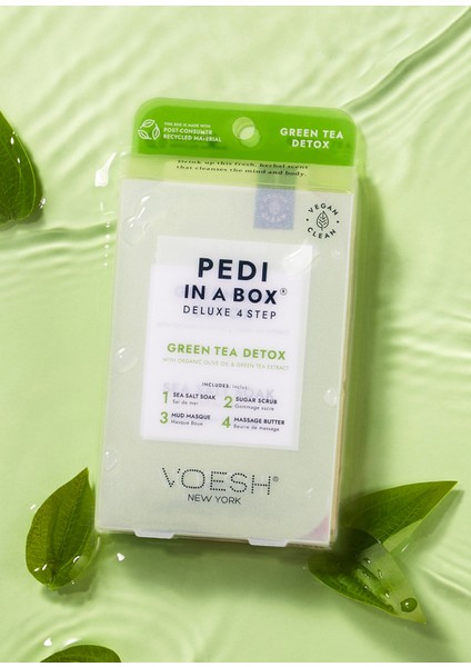New York Pedi In A Box Deluxe Yeşil Çay Detox 4 Adımlı Pedikür Seti fiyatları