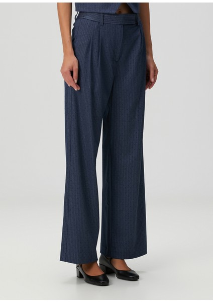 Pernona Mavi Çizgili Pantolon modelleri