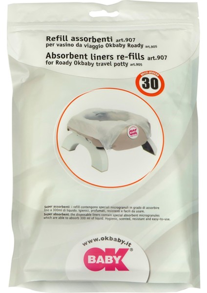 Roady Beyaz Katlanabilir Oturak ve Klozet Adaptörü, 30'lu Disposable Bez Seti modelleri