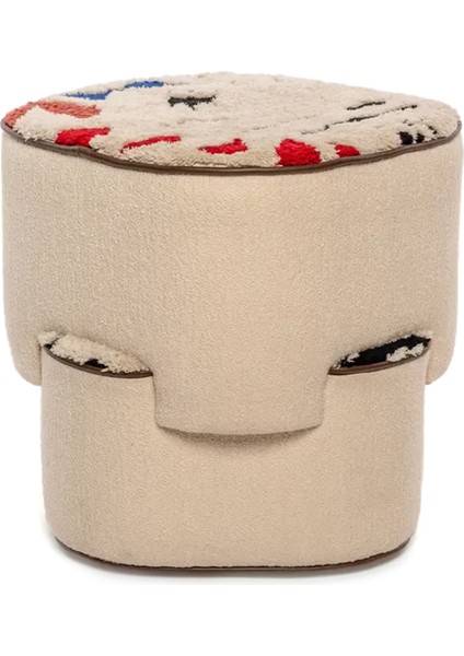 Kros Kırık Beyaz Puf