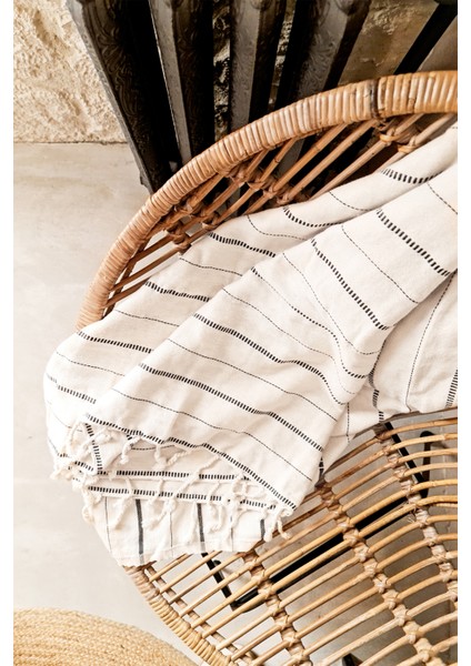 Boa Natürel Siyah Throw Koltuk Şalı modelleri