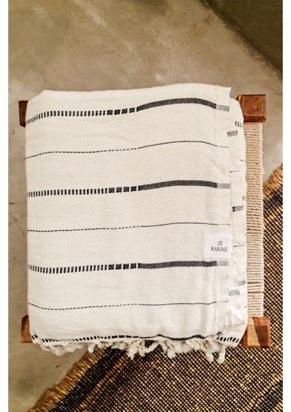 Boa Natürel Siyah Throw Koltuk Şalı indirimleri