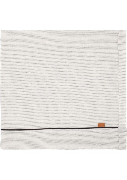 Linen Beyaz/siyah Çizgili Keten Masa Örtüsü 150 x 320 cm
