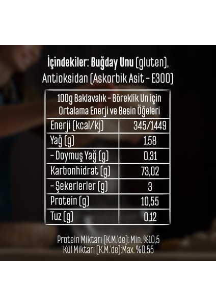 Baklavalık Böreklik Un 2 kg modelleri