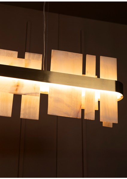 Ekho Eskitme Beyaz Mermer Sarkıt Avize