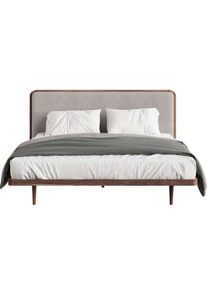 Pera Ceviz Kumaş Başlıklı Yatak Seti 207X205 cm