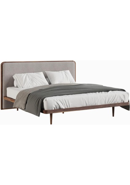 Pera Ceviz Kumaş Başlıklı Yatak Seti 207X205 cm modelleri