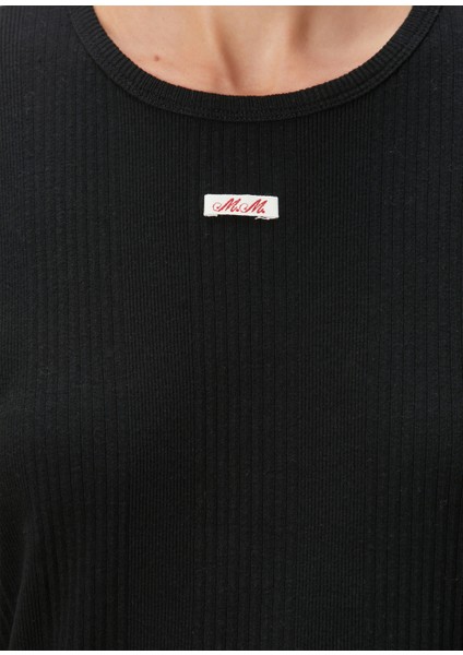 Siyah Ribli T-Shirt indirimleri