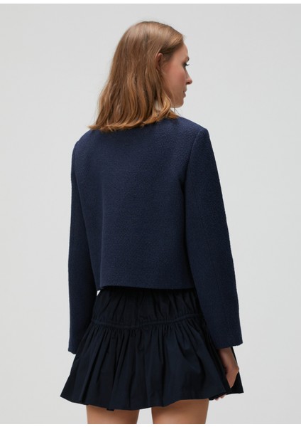 Vondine Lacivert Tweed Ceket fırsatları