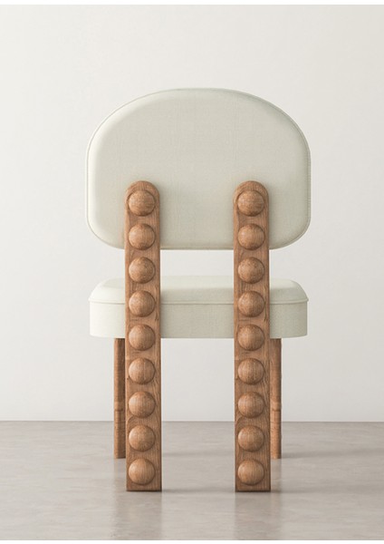 Loc Natural Ahşap Yemek Odası Sandalyesi 50 x 45 cm modelleri