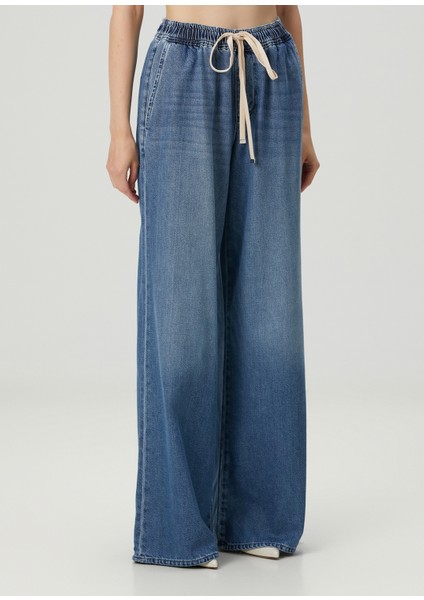 Mavi Wide Leg Jean Pantolon modelleri