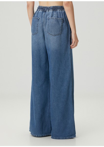 Mavi Wide Leg Jean Pantolon fırsatları