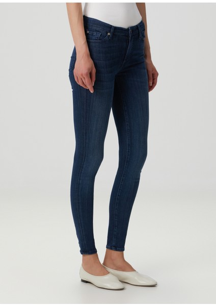 Illusion Luxe Koyu Mavi Skinny Jean Pantolon fiyatları