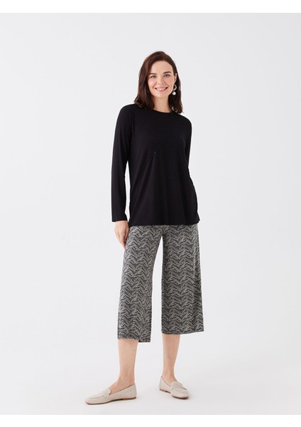 Yeni Sezon Bisiklet Yaka Nakışlı Uzun Kollu Kadın Tişört fiyatları