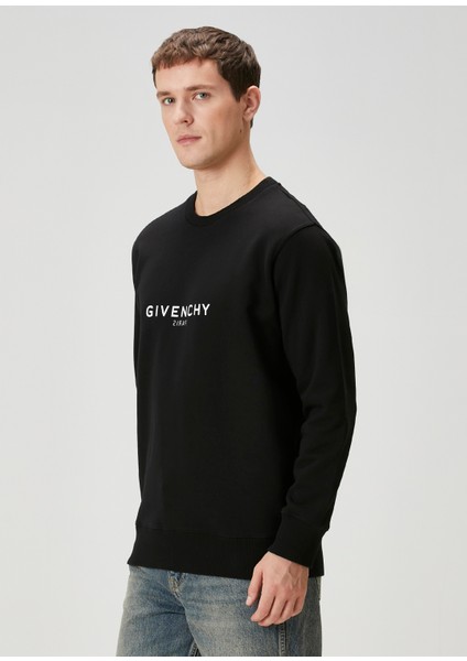 Siyah Logo Detaylı Sweatshirt modelleri