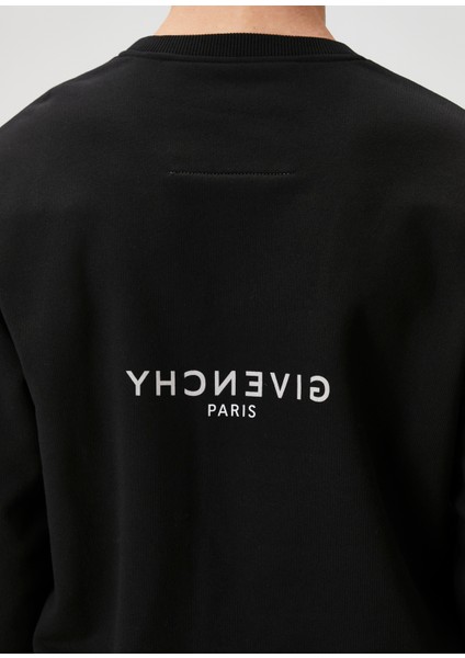 Siyah Logo Detaylı Sweatshirt