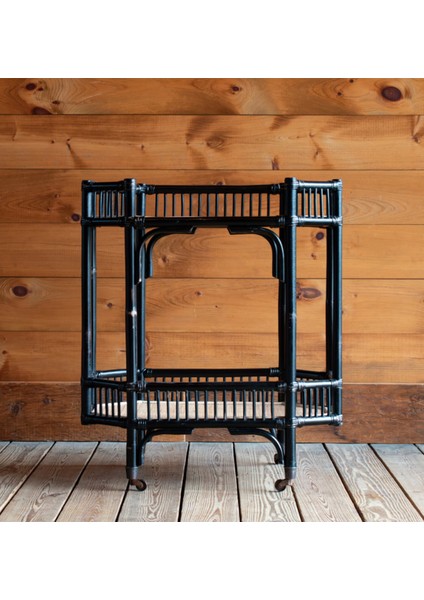 Siyah Tekerlekli Servis Arabası indirimleri