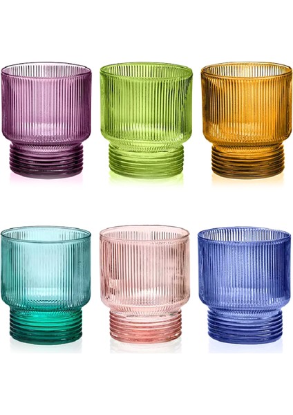Todo Modo Renkli Cam 6'lı Bardak Seti