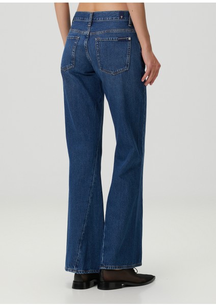 Slim Illusion Mavi Flared Jean Pantolon fırsatları