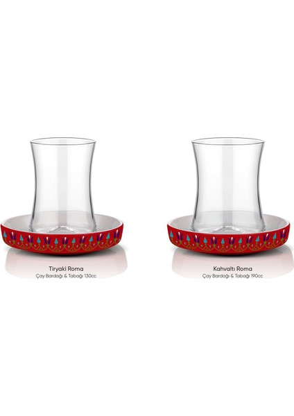 Istanbul Tiryaki 6'lı Roma Çay Bardağı Seti fırsatları