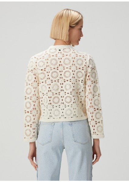 Mocha Ekru Dantel Hırka fırsatları