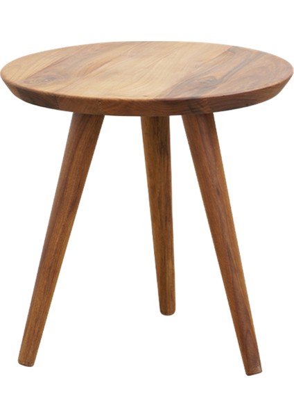 Hale Keten Yağlı Ceviz Yan Sehpa