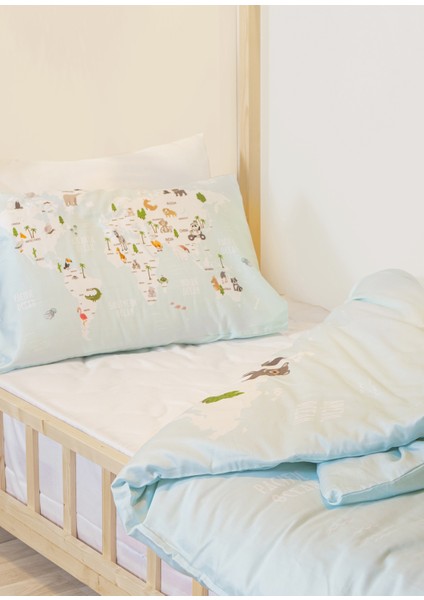Atlas Mint %100 Organik Pamuk Saten Tek Kişilik Çocuk Nevresim Takımı fırsatları