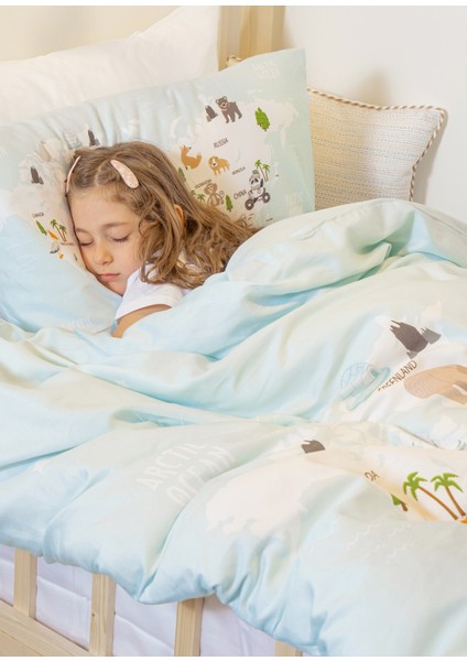 Atlas Mint %100 Organik Pamuk Saten Tek Kişilik Çocuk Nevresim Takımı indirimleri