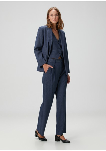 Lernona Mavi Çizgili Bluz modelleri