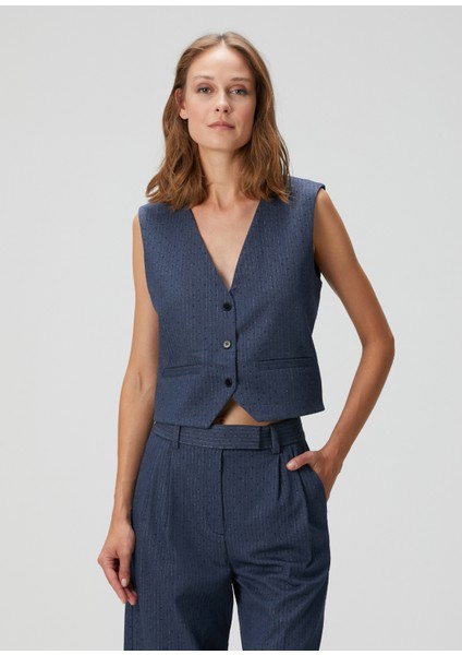 Lernona Mavi Çizgili Bluz fırsatları