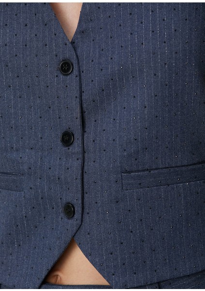 Lernona Mavi Çizgili Bluz