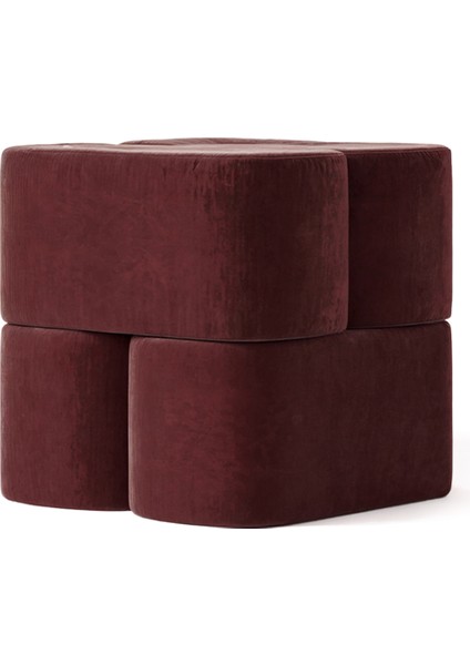Ori Bordo Kadife Puf