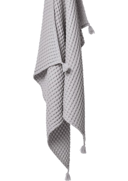 Gri % 100 Organik Pamuk Bebek Çocuk Waffle Pike Örtü 160 x 220 cm fırsatları