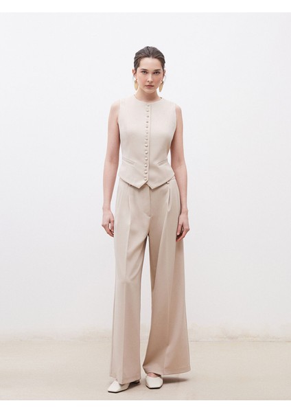 Yeni Sezon Bisiklet Yaka Krep Kadın Klasik Yelek indirimleri