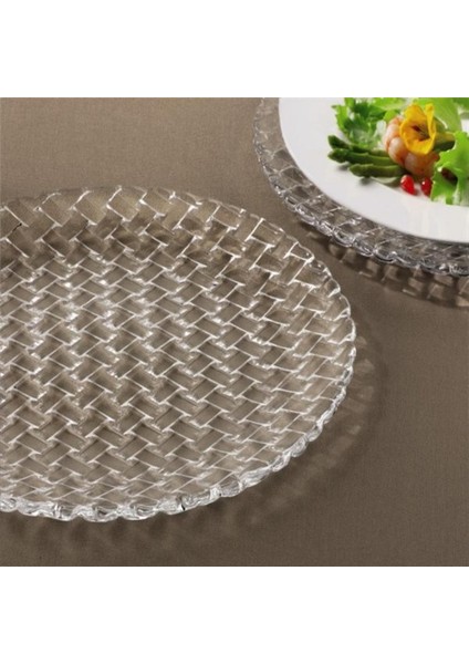 Bossa Nova Cam Şeffaf 2'li Servis Tabağı 32 cm fiyatları