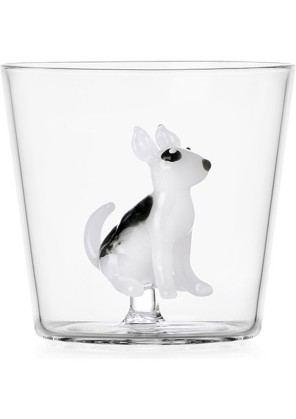 Dogs Bull Terrier Figürlü Cam Su Bardağı