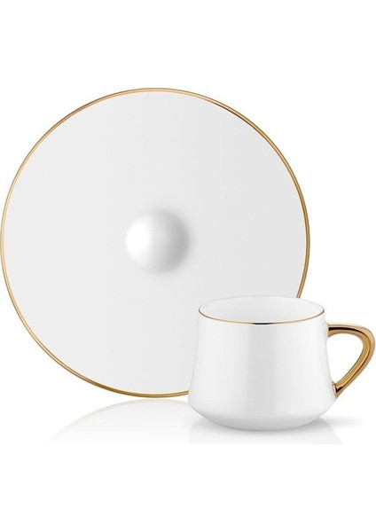 Sufi 2'li Altın Türk Kahve Fincanı Seti