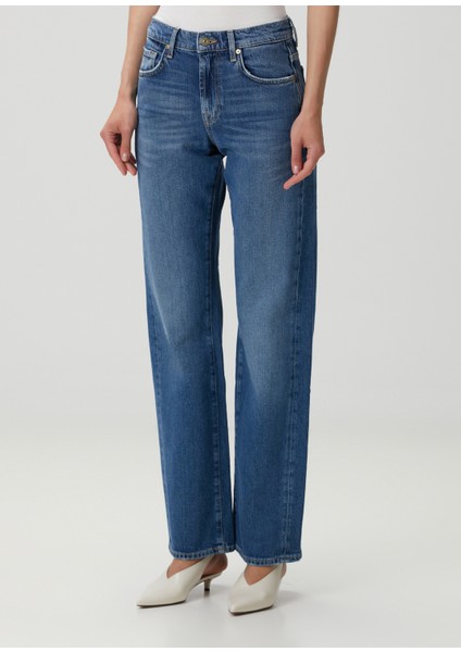 Tess Mavi Straight Leg Jean Pantolon modelleri