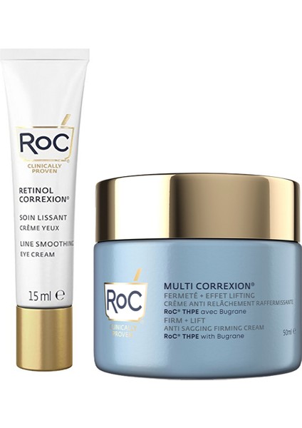 Multi Correxion Antı-Sagging Yaşlanma Karşıtı Yüz Kremi 50 ml + Retinol Correxion Eye Kırışıklık Karşıtı Canlandırıcı Göz Kremi 15 ml